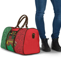 Happy Kwanzaa Travel Bag Kinara With Kente Pattern - Wonder Print Shop