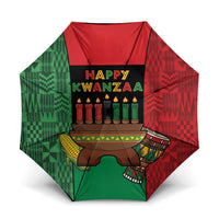 Happy Kwanzaa Umbrella Kinara With Kente Pattern - Wonder Print Shop