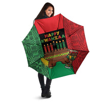 Happy Kwanzaa Umbrella Kinara With Kente Pattern - Wonder Print Shop
