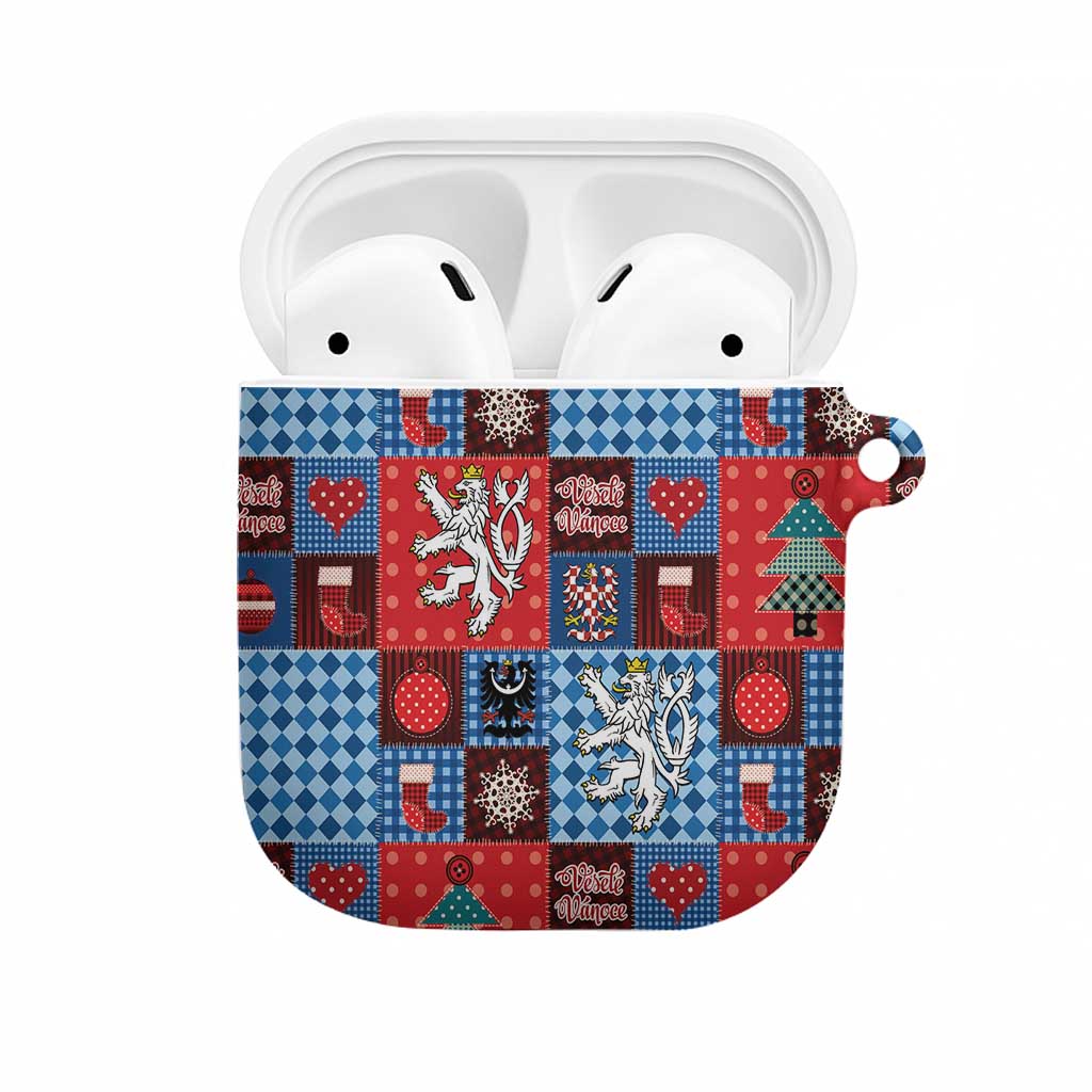 Czech Christmas Patchwork AirPods Case - Wonder Print Shop