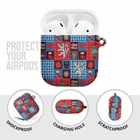 Czech Christmas Patchwork AirPods Case - Wonder Print Shop