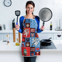 Czech Christmas Patchwork Apron - Wonder Print Shop