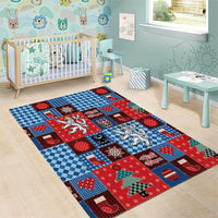 Czech Christmas Patchwork Area Rug - Wonder Print Shop