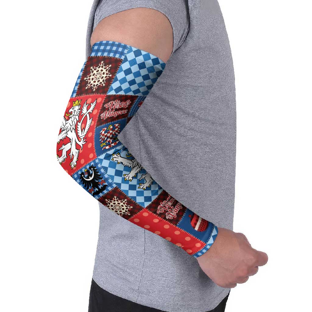 Czech Christmas Patchwork Arm Sleeves - Wonder Print Shop