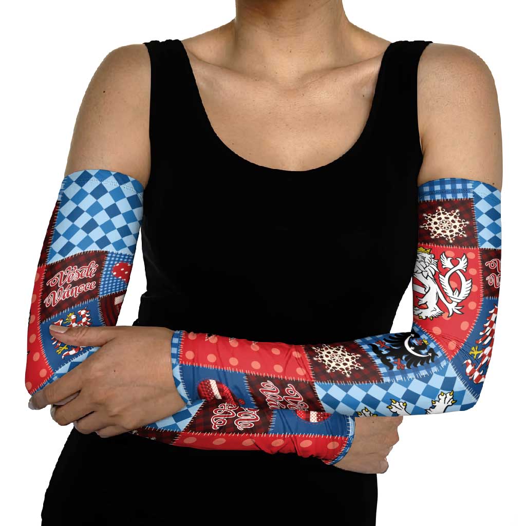 Czech Christmas Patchwork Arm Sleeves - Wonder Print Shop