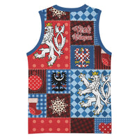 Czech Christmas Patchwork Basketball Jersey - Wonder Print Shop