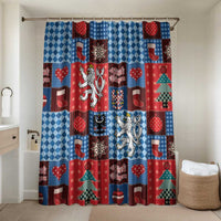 Czech Christmas Patchwork Bathroom Set - Wonder Print Shop