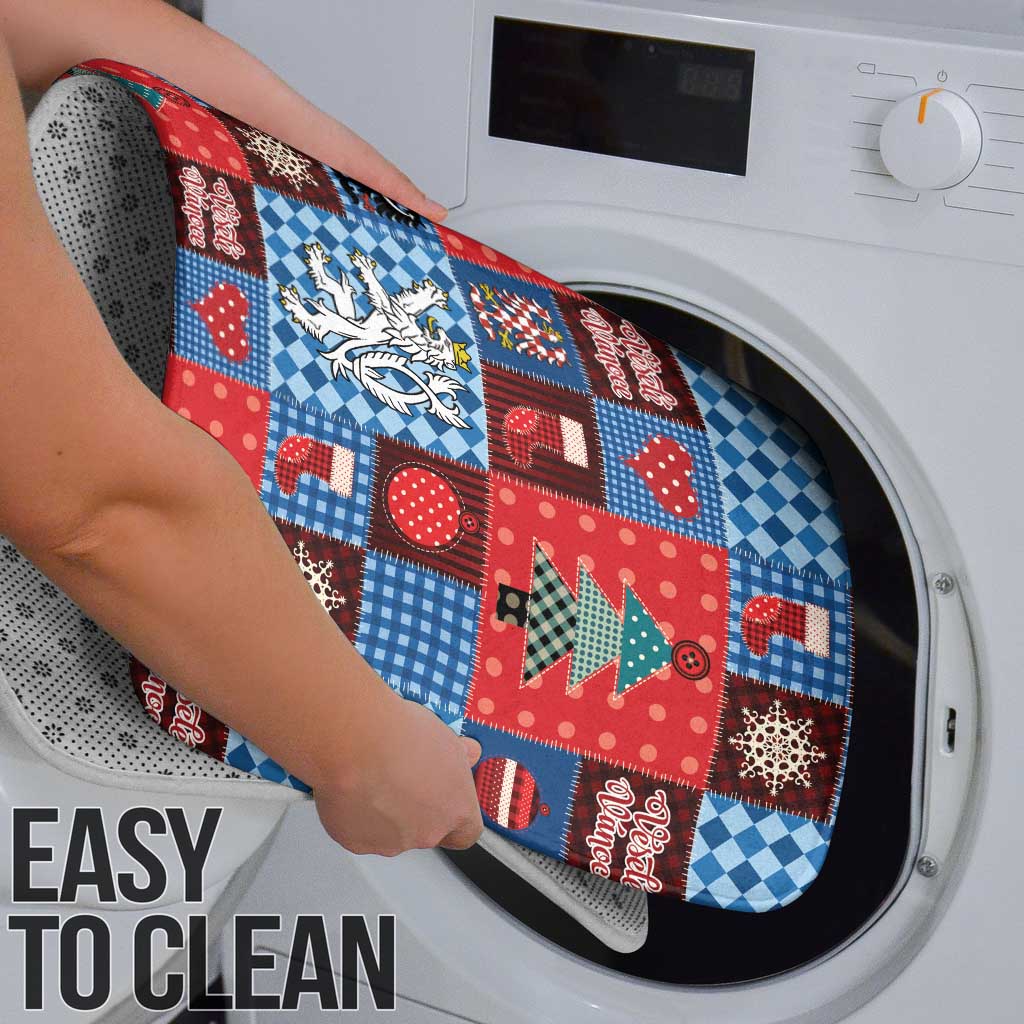 Czech Christmas Patchwork Bathroom Set - Wonder Print Shop