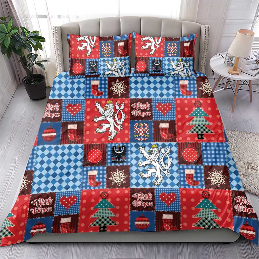 Czech Christmas Patchwork Bedding Set - Wonder Print Shop