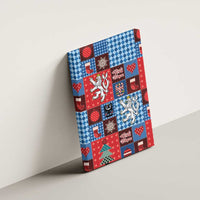Czech Christmas Patchwork Canvas Wall Art - Wonder Print Shop