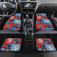 Czech Christmas Patchwork Car Mats - Wonder Print Shop