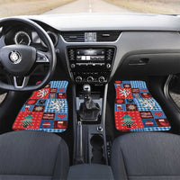 Czech Christmas Patchwork Car Mats - Wonder Print Shop