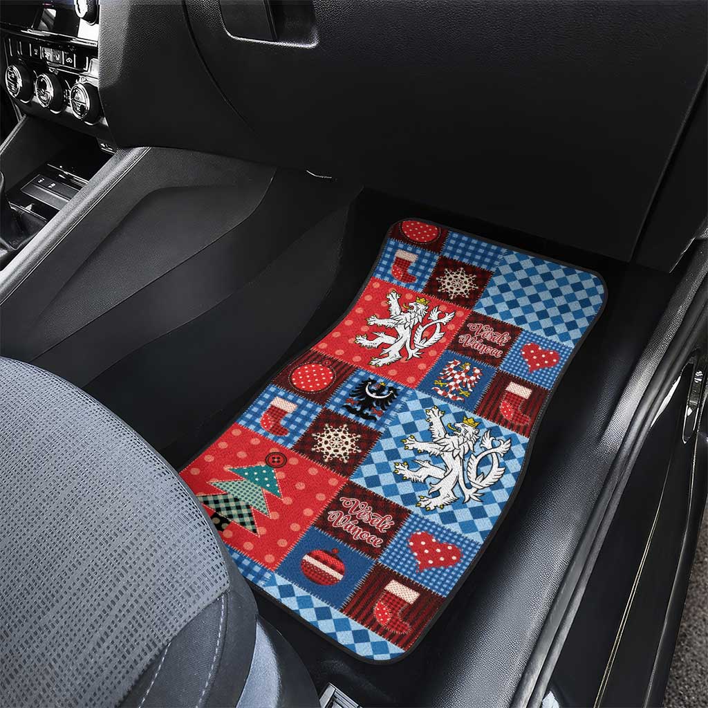Czech Christmas Patchwork Car Mats - Wonder Print Shop