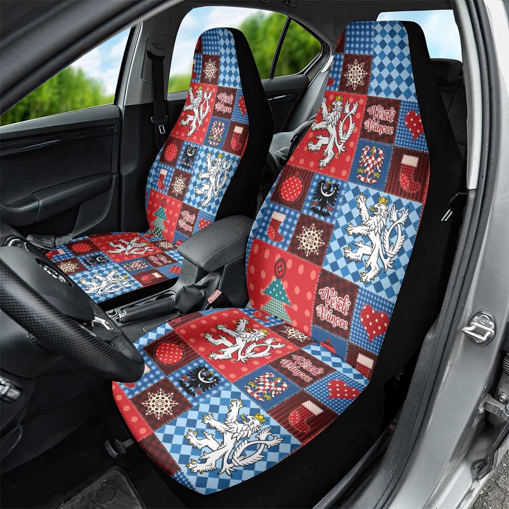 Czech Christmas Patchwork Car Seat Cover - Wonder Print Shop