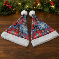 Czech Christmas Patchwork Christmas Santa Hat - Wonder Print Shop