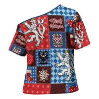 Czech Christmas Patchwork Cross Shoulder Shirt - Wonder Print Shop