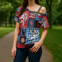 Czech Christmas Patchwork Cross Shoulder Shirt - Wonder Print Shop