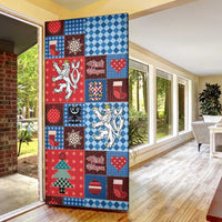 Czech Christmas Patchwork Door Cover - Wonder Print Shop