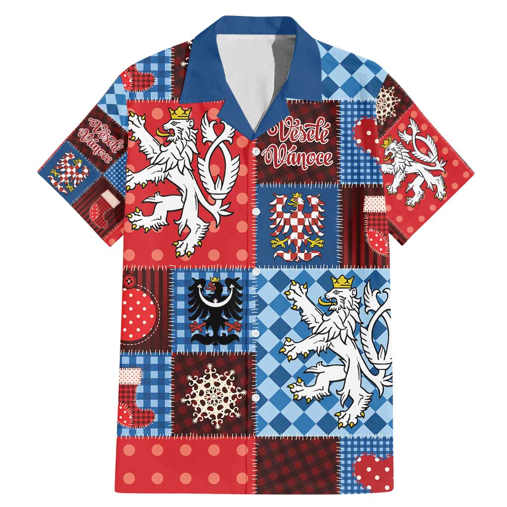 Czech Christmas Patchwork Family Matching Mermaid Dress and Hawaiian Shirt - Wonder Print Shop
