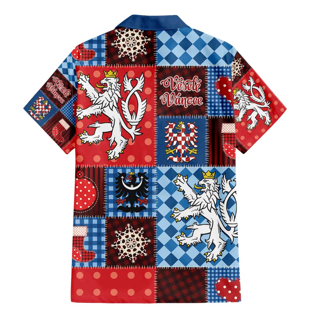 Czech Christmas Patchwork Family Matching Mermaid Dress and Hawaiian Shirt - Wonder Print Shop