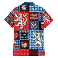 Czech Christmas Patchwork Family Matching Puletasi and Hawaiian Shirt - Wonder Print Shop