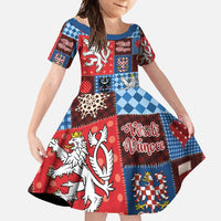 Czech Christmas Patchwork Family Matching Summer Maxi Dress and Hawaiian Shirt - Wonder Print Shop