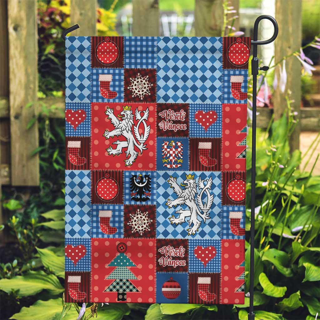 Czech Christmas Patchwork Garden Flag - Wonder Print Shop