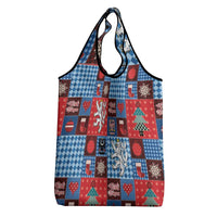 Czech Christmas Patchwork Grocery Bag - Wonder Print Shop