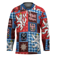 Czech Christmas Patchwork Hockey Jersey - Wonder Print Shop