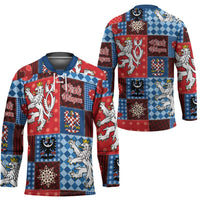 Czech Christmas Patchwork Hockey Jersey - Wonder Print Shop