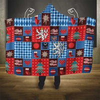 Czech Christmas Patchwork Hooded Blanket - Wonder Print Shop