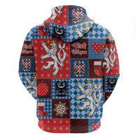 Czech Christmas Patchwork Hoodie - Wonder Print Shop