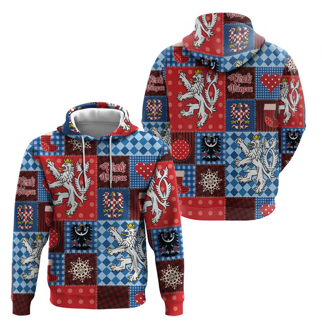 Czech Christmas Patchwork Hoodie - Wonder Print Shop