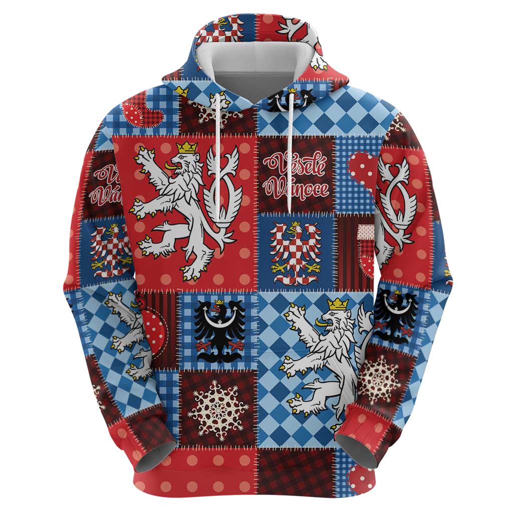 Czech Christmas Patchwork Hoodie - Wonder Print Shop