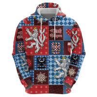 Czech Christmas Patchwork Hoodie - Wonder Print Shop