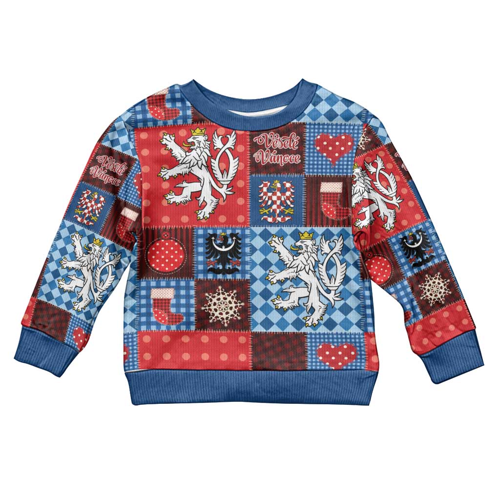 Czech Christmas Patchwork Kid Ugly Christmas Sweater - Wonder Print Shop