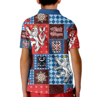 Czech Christmas Patchwork Kid Polo Shirt - Wonder Print Shop