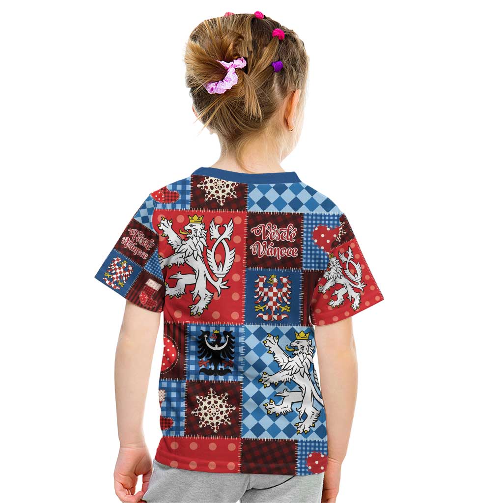 Czech Christmas Patchwork Kid T Shirt - Wonder Print Shop
