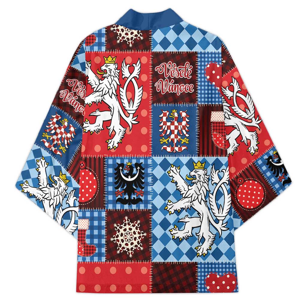Czech Christmas Patchwork Kimono - Wonder Print Shop