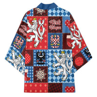 Czech Christmas Patchwork Kimono - Wonder Print Shop