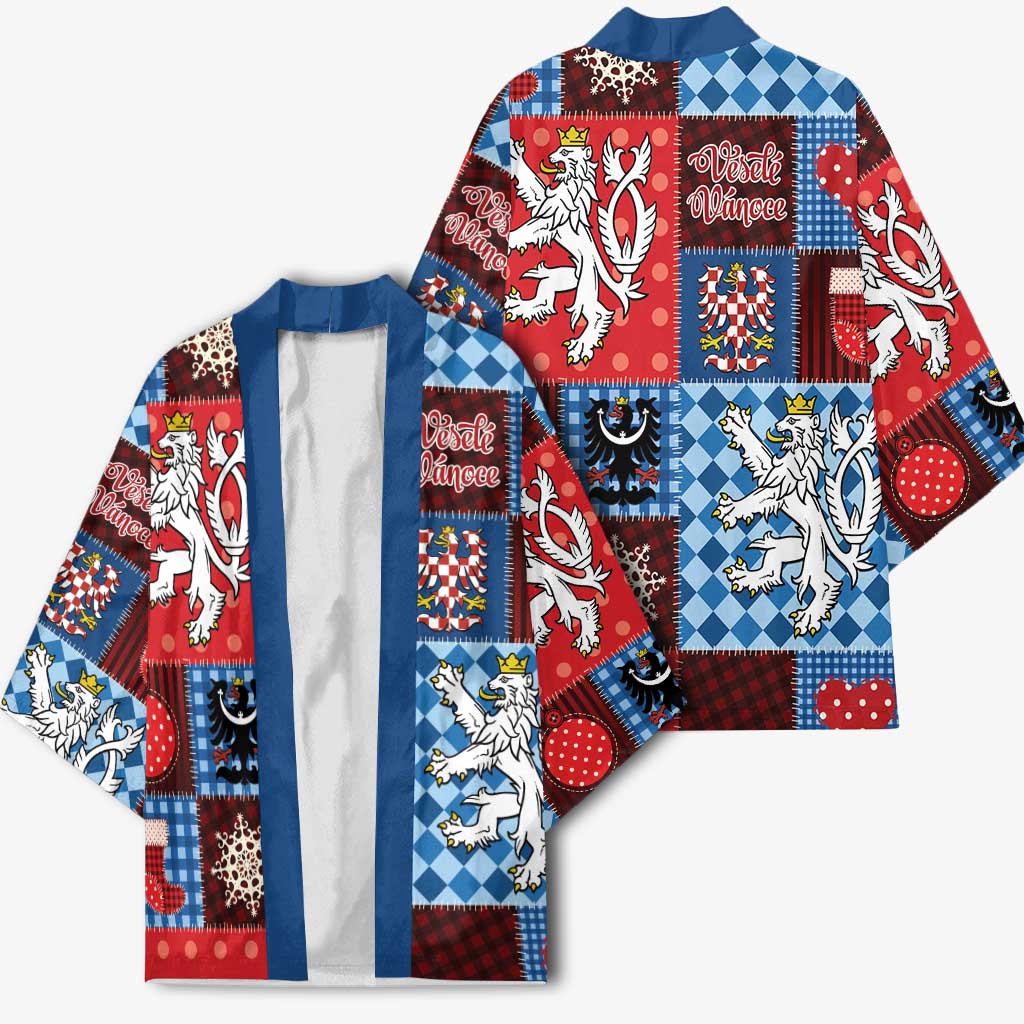 Czech Christmas Patchwork Kimono - Wonder Print Shop