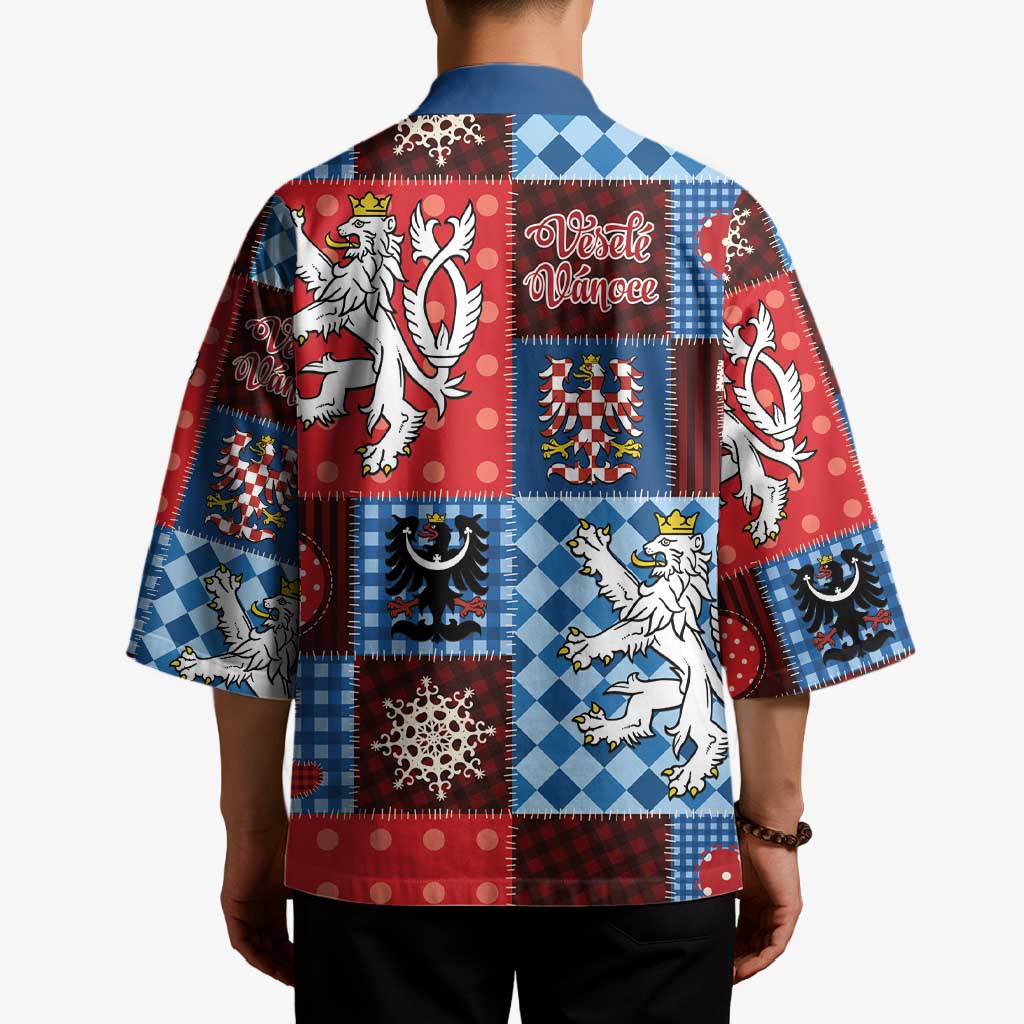 Czech Christmas Patchwork Kimono - Wonder Print Shop