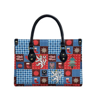 Czech Christmas Patchwork Leather Bag - Wonder Print Shop