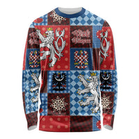 Czech Christmas Patchwork Long Sleeve Shirt - Wonder Print Shop
