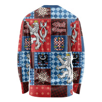 Czech Christmas Patchwork Long Sleeve Shirt - Wonder Print Shop