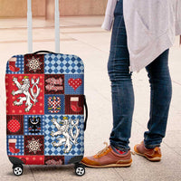 Czech Christmas Patchwork Luggage Cover - Wonder Print Shop