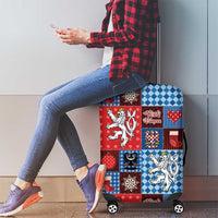 Czech Christmas Patchwork Luggage Cover - Wonder Print Shop