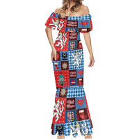 Czech Christmas Patchwork Mermaid Dress - Wonder Print Shop