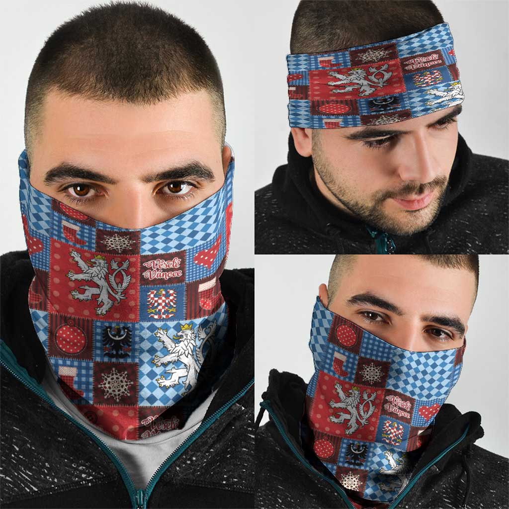 Czech Christmas Patchwork Neck Gaiter - Wonder Print Shop