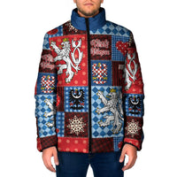 Czech Christmas Patchwork Padded Jacket - Wonder Print Shop